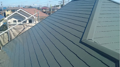 屋根施工後